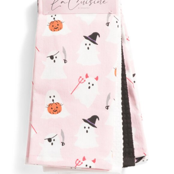 LA CUISINE 4pk Costume Ghosts Halloween Kitchen Towels - NIP - Picture 1 of 1
